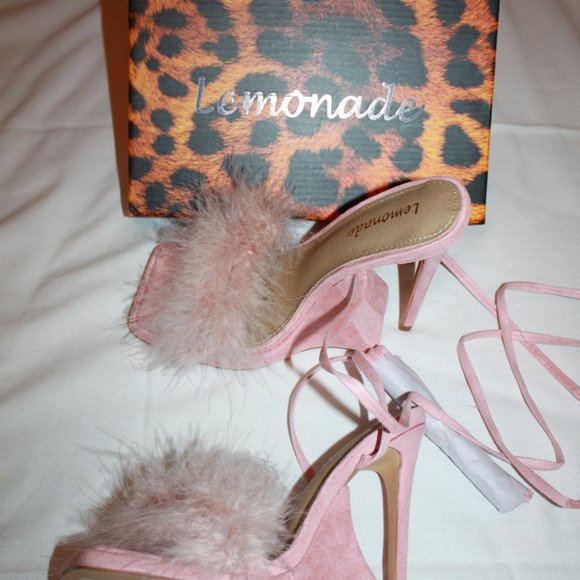 Super Cute Pink "Sorrenti" High Heels From Lemonade SHY8322 - Picture 7 of 11